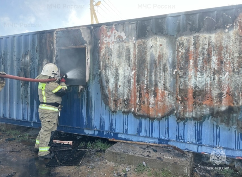 Пожар в Черноземельском районе