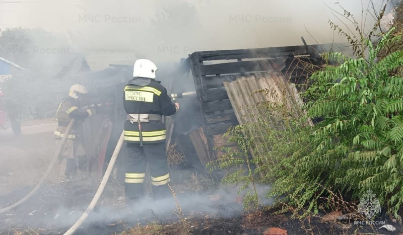 Пожар в Яшалтинском районе