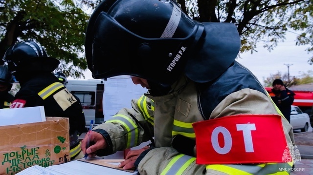 В Национальной библиотеке имени А.М. Амур-Санана провели пожарно-тактические учения